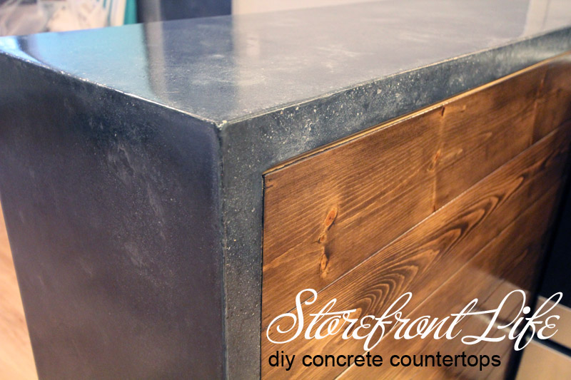 Concrete Countertops The Reveal Storefront Life